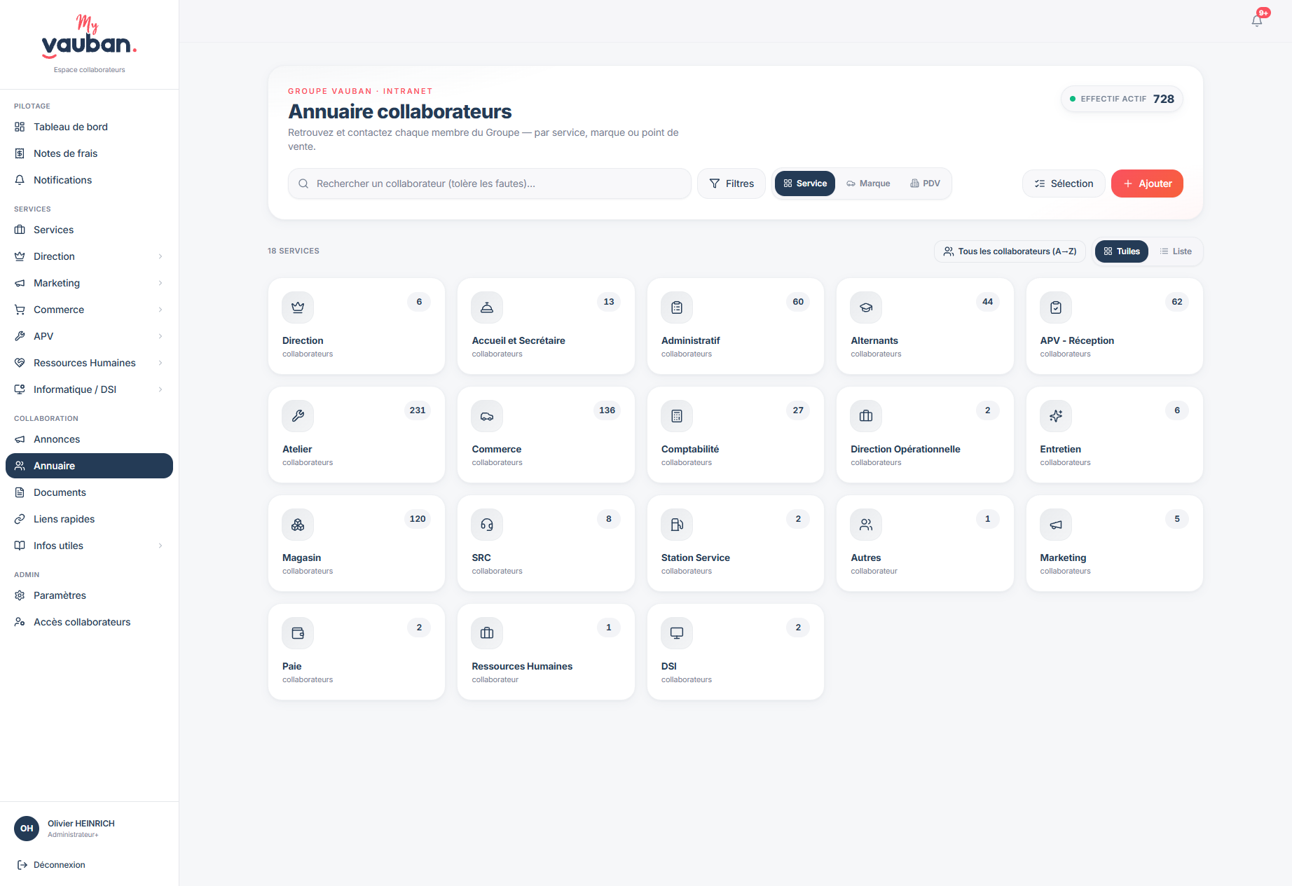 Intranet Vauban — Des outils métier conçus autour des usages réels — visual 2
