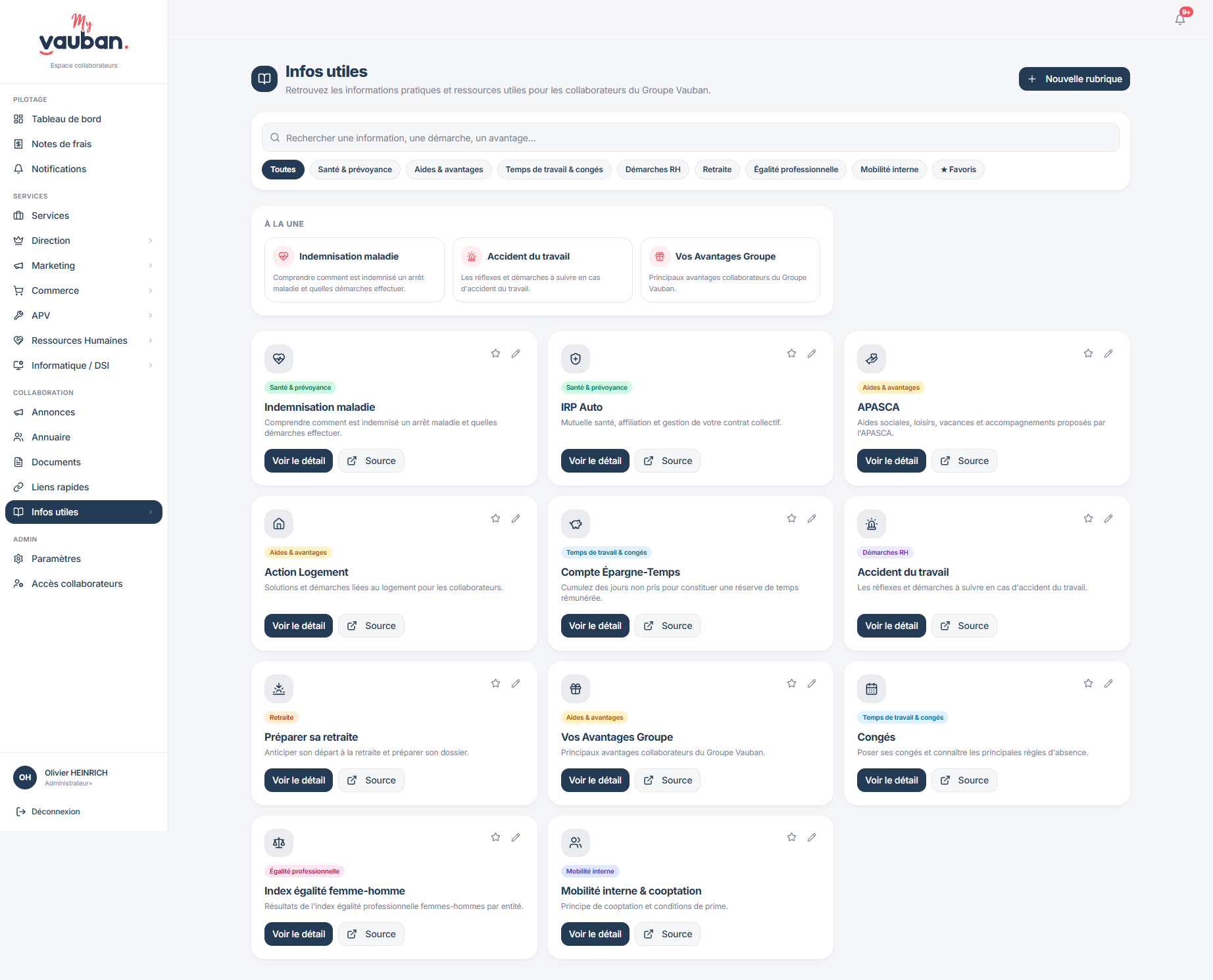 Intranet Vauban — Des outils métier conçus autour des usages réels — visual 3