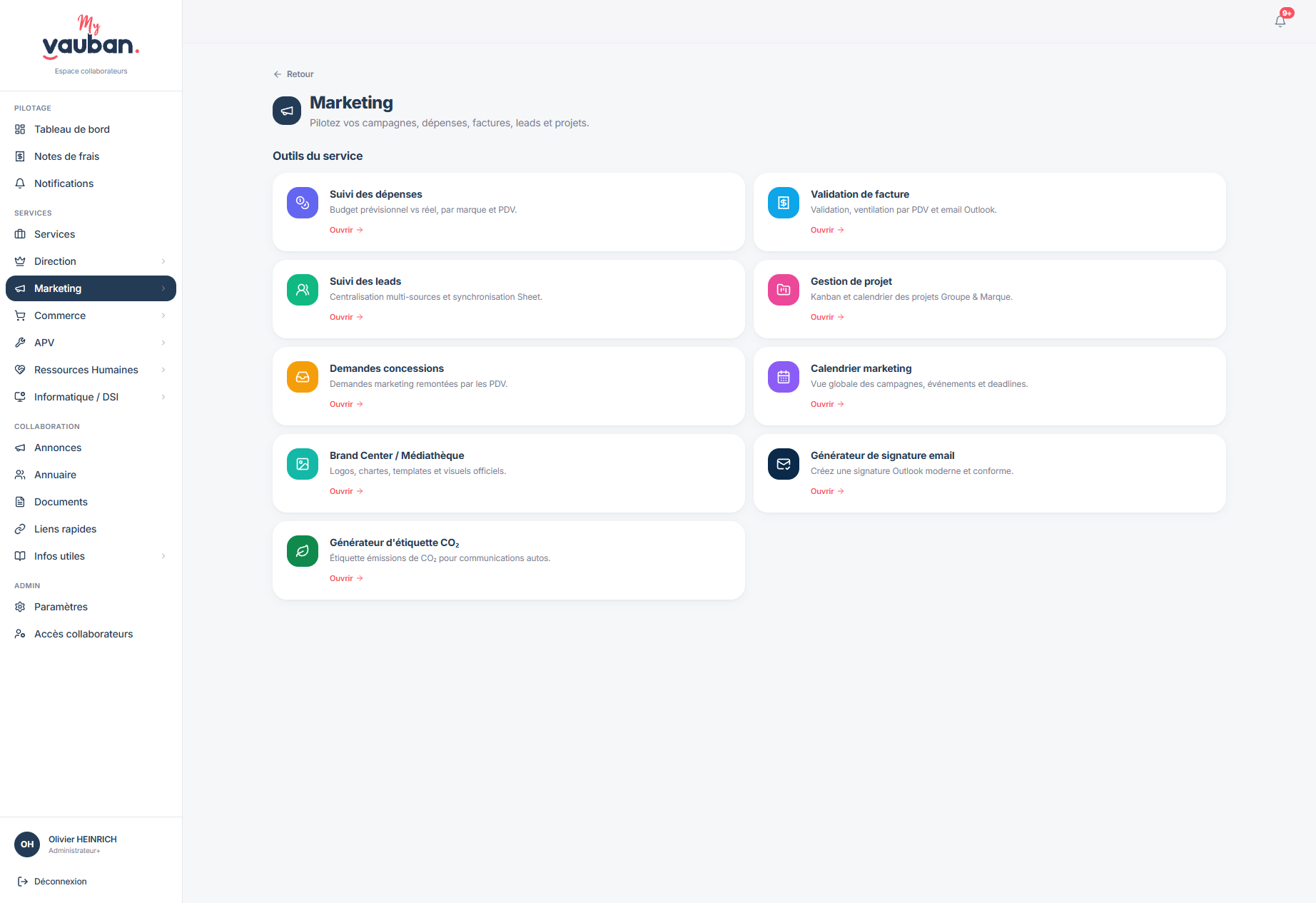 Intranet Vauban — Des outils métier conçus autour des usages réels — visual 4