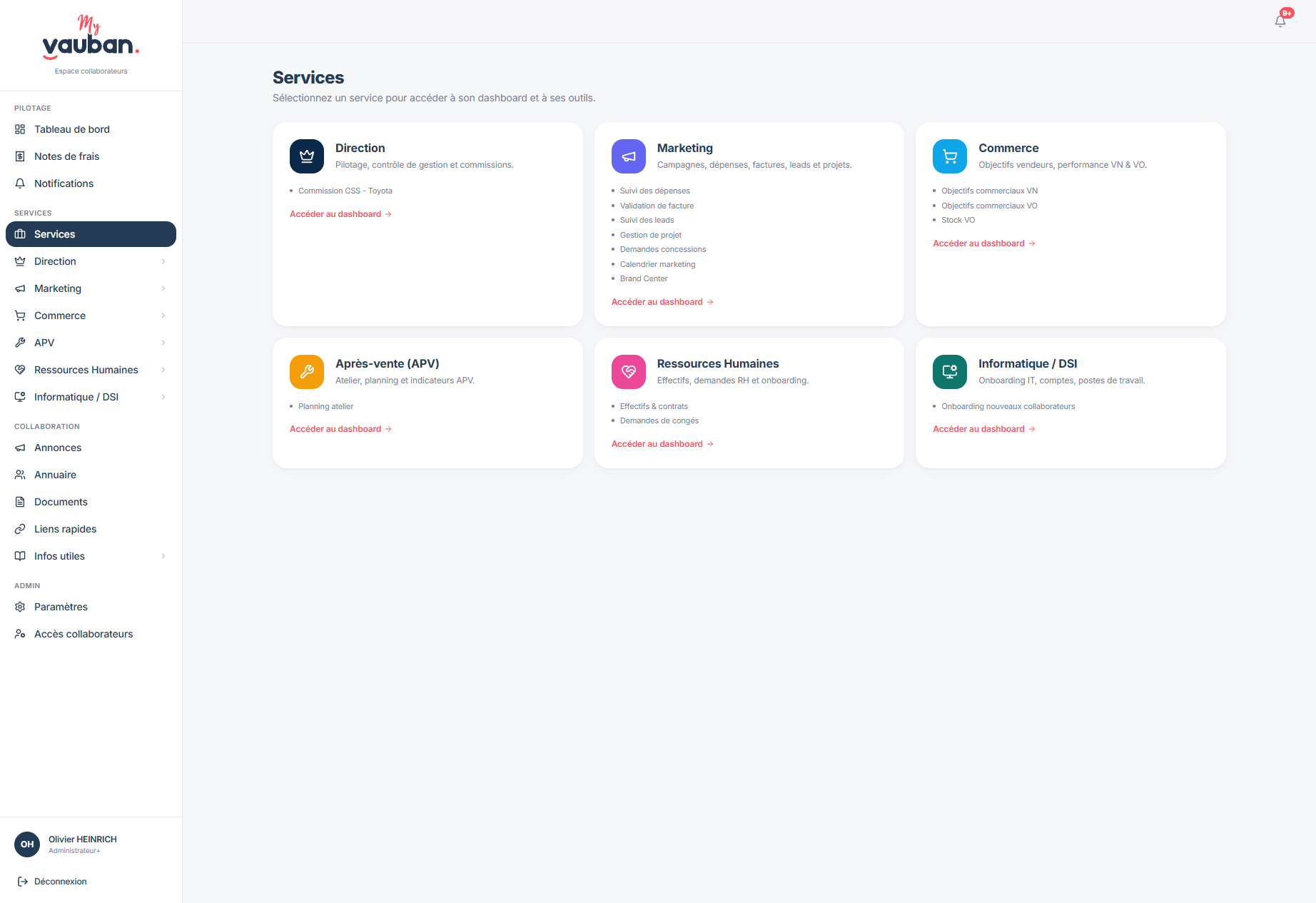 Intranet Vauban — Des outils métier conçus autour des usages réels — visual 5